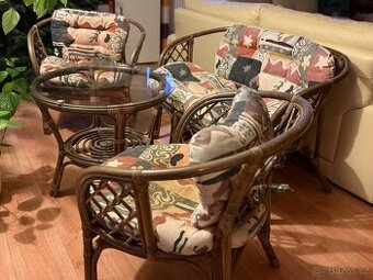 Ratanová sedací souprava