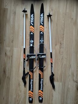 Prodám dětské lyže Stiga a hůlky