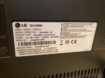 Full HD LCD TV LG 32" (81 cm) – funkční, levně