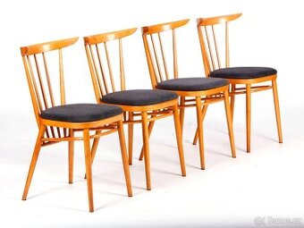 4x jídelní židle TATRA po přečalounění.