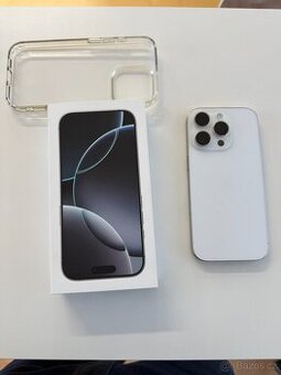 iPhone 16 Pro, White Titanium, 128GB v záruce