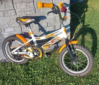 Dětské kolo 14 s pomoc. kolečky