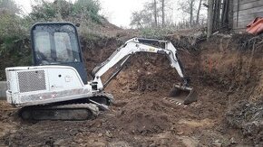 Zemní práce bagrem 4t