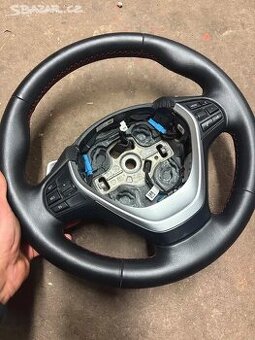 Volant BMW F11 , F1 , kůže Nappa + červená nit