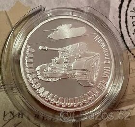 ryzí stříbro Stříbrná mince  tank  Tiger jen 1000 ks