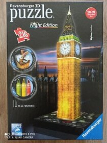 Svítící 3D puzzle Big Ben - 1