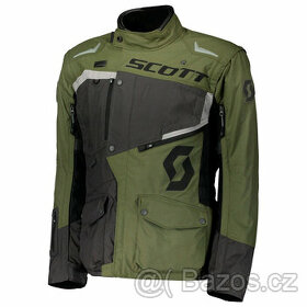 Textilní bunda SCOTT Dualraid DP grey/olive green vel. L - 1