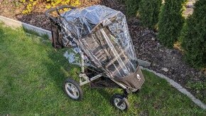 Kočárek Easywalker QTRO Plus Base Platinum + korbička