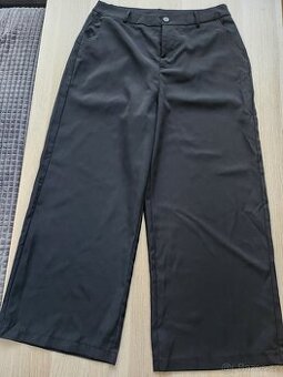 Černé široké kalhoty XL