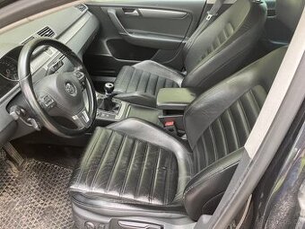 VW Passat B7 - Kožené sedačky, interiér - full kůže