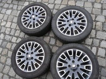 ALU KOLA + LETNÍ PNEU 185/55R15 SEAT VW ŠKODA