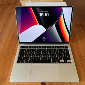 MacBook Air 13" M3 Silver | 16GB RAM, 512SSD | TOP STAV - 1