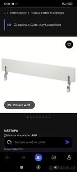 Zábrana na postel Ikea