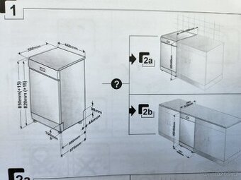 Prodám zachovalou myčku Beko šíře 45cm - 1