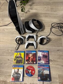 PlayStation 5 (mechanická verze) + VR2 + hry – KOMPLET – TOP