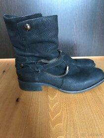 Kozačky kotníkové černé vel.37