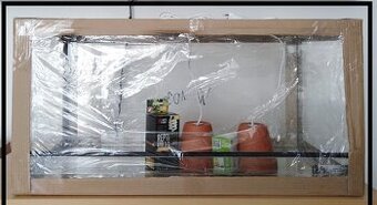LNové 80x40x40cm terárium, 2x světla , žárovky uvb a výhřevn