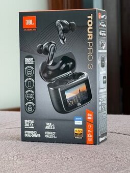 JBL TOUR 3 PRO - ČERNÁ, NOVÁ, NEROZBALENÁ