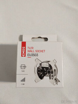 Anténní zásuvka EMOS EU 3503 TV+R koncová J0200, 5ks