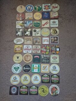 Pivní tácky českých pivovarů 132 ks