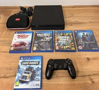 Playstation 4 slim1TB +5xhra