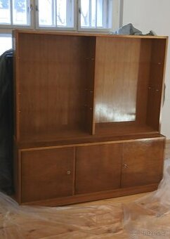 Knihovna a komoda 80 léta