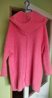 Dámský svetr, růžový kardigan NOVÝ, One size