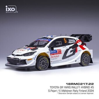 Modely Toyota GR Yaris Rally 1:18 IXO