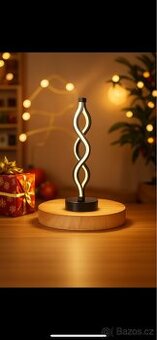 Moderní LED spirálová lampa – nová, stmívatelná, dekorativní