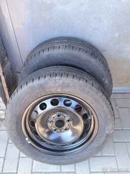 2ks letní kola 205/55 R16 Nová Rezerva Škoda