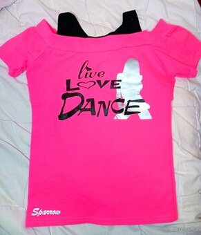 Dívčí taneční sport tričko dres i na bruslení neon Sparrow