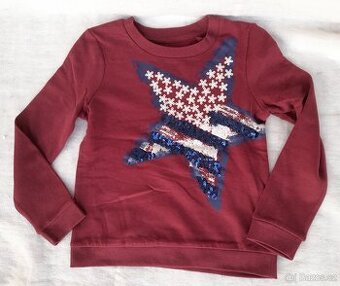 MIKINA S HVEZDOU 8-10 let