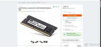 DDR4 SODIMM 2666mHz 8GB