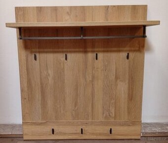 Předsíňový věšák CORTINA - dub tmavý grande