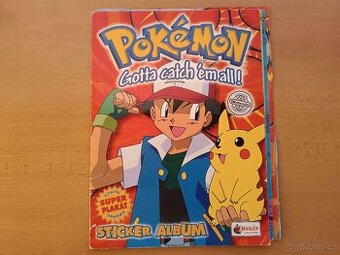 Pokemon samolepky Merlin do nálepkového alba(1. generace)