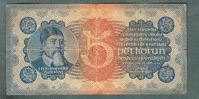Staré bankovky 5 korun 1921