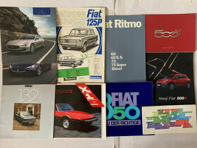 Staré prospekty FIAT 850, FIAT Ritmo, FIAT 500X