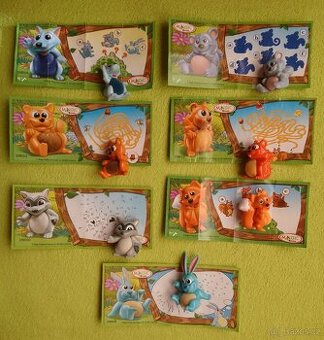 Kinder figurky - sada Zvířátka, všechny BPZ