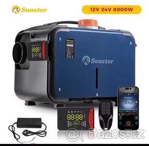 Naftové topení 5-8kW, 12/24/230V, auto start/stop, BT