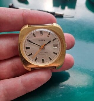 Automaty značky Prim 960093, strojek Elton 96 s 21 jewels.