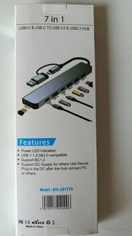 USB Hub (dokovací stanice) 7v1 - 1