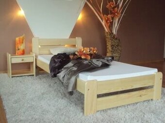 Prodám 2 postele 90x200, rošt i matrace,vše velmi zachovalé - 1