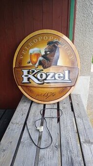 Velkopopovický Kozel světelná reklama