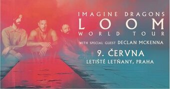 Prodám 2 lístky na koncert Imagine dragons 9.6.