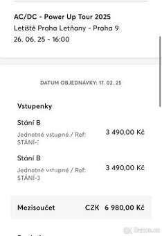 AC/DC Praha stání u pódia