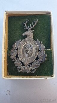 Odznak - Čes.les.jednota 1849/1913 myslivost