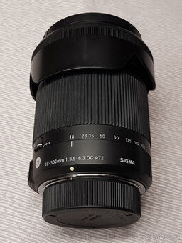 Objektiv Sigma 18-300 mm f/3,5-6,3 DC Macro OS HSM pro Nikon