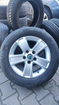ALU disky Škoda + pneu 195/65/15