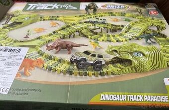 Dinosauří dráha s autíčkem a figurkami