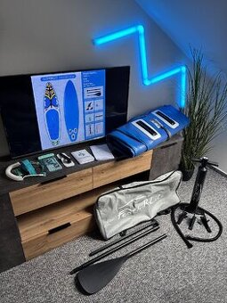 Paddleboard 335×83×15 cm, lehký a s kompletní výbavou